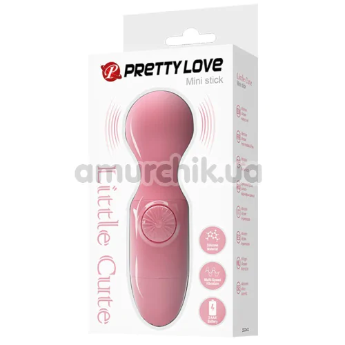 Універсальний вібромасажер Pretty Love Mini Stick Little Cute, рожевий