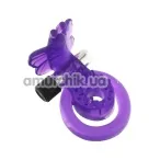 Виброкольцо Butterfly Cock Ball Harness, фиолетовое - Фото №1