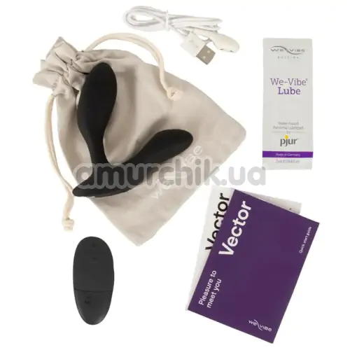 Вибростимулятор простаты We-Vibe Vector+ (ви вайб вектор+ черный)