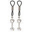 Зажимы для сосков Senuelo Heart Echo Nipple Clamps, серебряные - Фото №1