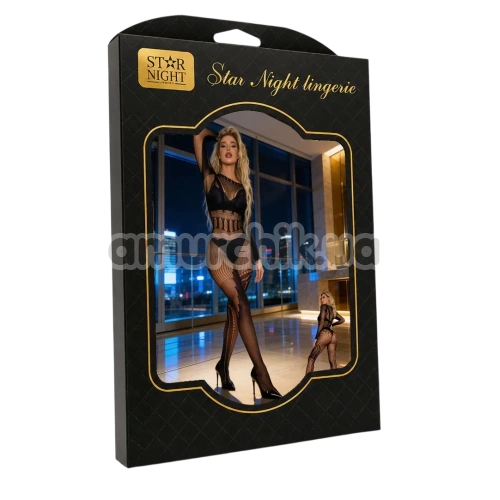 Комбинезон Star Night I-Leaf Net Bodystocking, черный