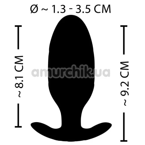 Анальная пробка с вибрацией и электростимуляцией XouXou Vibrating E-Stim Butt Plug, черная