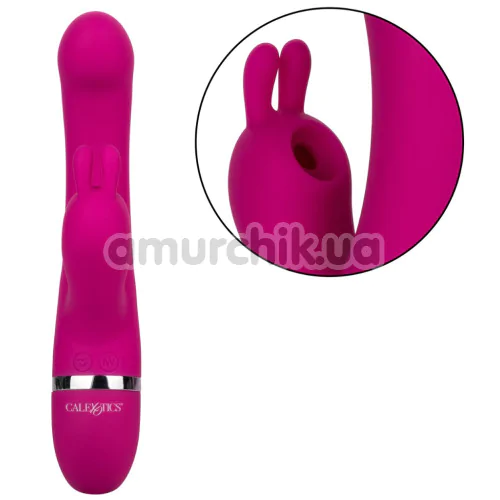 Вибратор Foreplay Frenzy Bunny Kisser, розовый