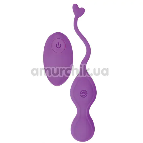 Виброяйцо M-Mello Heart Waves Bullet Vibrator, фиолетовое