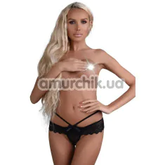 Трусики Daring Intimates Taylor Crotchless Panty, чорні - Фото №1