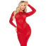 Платье Leg Avenue Lace and Net Bodycon Gown, красное - Фото №4