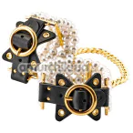 Фиксаторы для рук Guilty Pleasure Soiree Pearl Handcuffs, черно-золотые - Фото №1