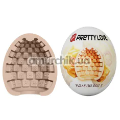 Мастурбатор Pretty Love Pleasure Egg II, бежевий - Фото №1