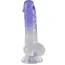 Фаллоимитатор Crystal Clear Dildo With Balls - Фото №1
