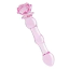 Фаллоимитатор Glaze Glass Rosebud Beaded Dildo 8, розовый - Фото №1