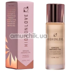 Масажна олія HighOnLove Sensual Massage Oil Strawberries & Champagne - полуниця і шампанське, 30 мл - Фото №1