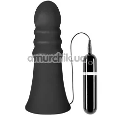 Анальная пробка с вибрацией Menzstuff Buttcrasher, черная - Фото №1