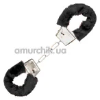 Наручники Playful Furry Cuffs, чорні - Фото №1