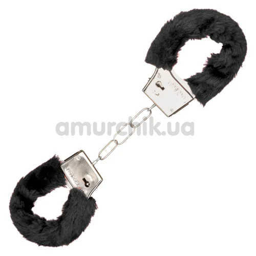 Наручники Playful Furry Cuffs, чорні - Фото №1