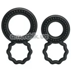 Набор из 2 эрекционных колец Ring BI-0507, чёрный - Фото №1