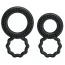 Набор из 2 эрекционных колец Ring BI-0507, чёрный - Фото №1