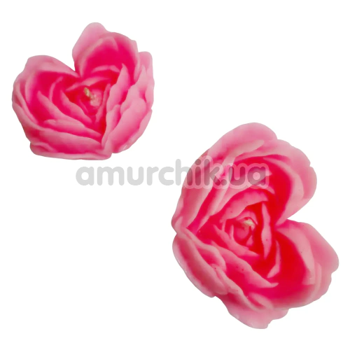 Свеча в виде розы GlowKink М - светится в темноте, розовая