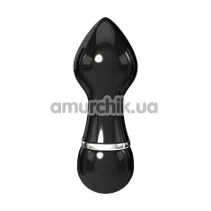 Анальна пробка з вібрацією Pure Aluminium Small, чорна - Фото №1