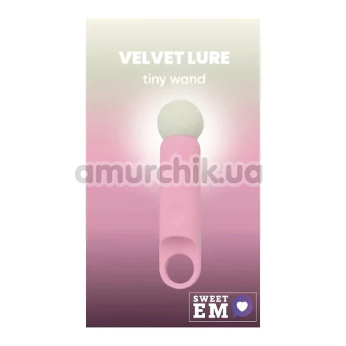 Клиторальный вибратор Sweet Em Velvet Lure Tiny Wand, розовый