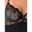 Комплект Passion Free Your Senses Floris Chemise, чорний: корсет + трусики - Фото №6