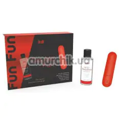 Набір Intt Double Fun - віброкуля + оральний лубрикант Sexy Strawberry Sliding Gel - полуниця, 50 мл - Фото №1