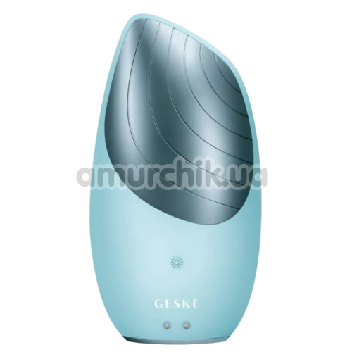 Ультразвуковая щетка для лица Geske Sonic Thermo Facial Brush 6 in 1, бирюзовая