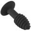 Анальная пробка с вибрацией Black Velvets Twist Butt Plug, черная - Фото №2