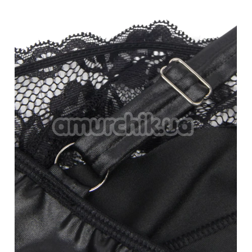 Сукня Star Night Leather Lingerie Mini Dress, чорна