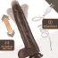 Вібратор з ротацією та поштовхами Dr. Skin Silicone Dr. Murphy 8 Thrusting Dildo, коричневий - Фото №5