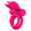 Віброкільце Silicone Rechargeable Butterfly Dual Ring, рожеве - Фото №1