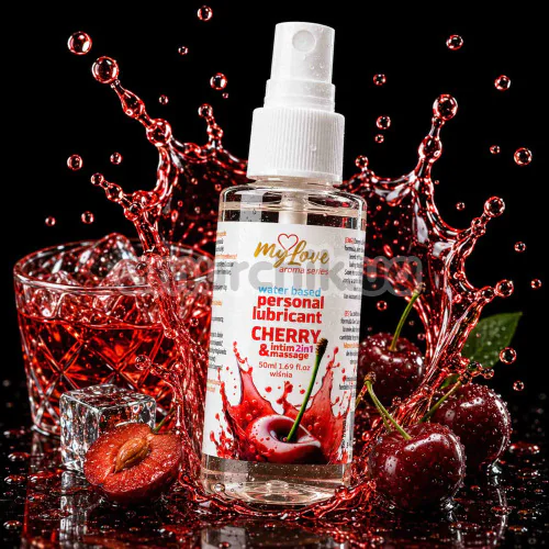 Массажный лубрикант MyLove Aroma Series Personal Lubricant 2in1 Cherry - вишня, 50 мл