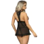 Комплект Star Night Elegante Babydoll, черный: пеньюар + трусики-стринги - Фото №3
