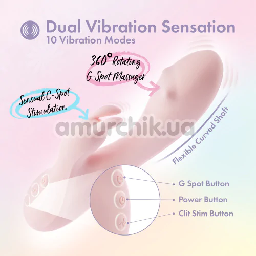 Вібратор Play With Me Fairy Flutter, рожевий