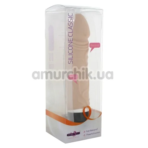 Вибратор Silicone Classic Original, телесный