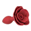 Анальная пробка + вибропуля Lux Active Red Rose Silicone Anal Plug, красная - Фото №1