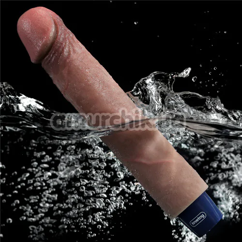 Вибратор Lovetoy Real Softee 9 Platinum Silicone, коричневый