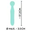Універсальний вібромасажер Mini Vibrator Cuties Green, бірюзовий - Фото №7