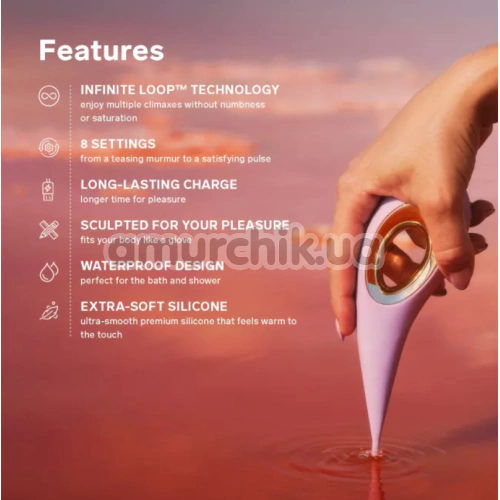 Клиторальный вибратор Lelo Dot Aqua (Лело Дот Аква), бирюзовый