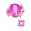 Эрекционное кольцо Bungy Bead Ring фиолетовое - Фото №2