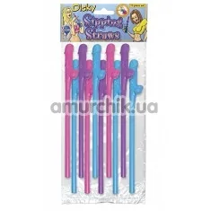 Трубочки для напитков Dicky Sipping Straws Coloured - цветные, 10 шт - Фото №1