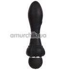 Анальный вибратор Purrfect Silicone, черный - Фото №1