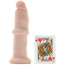 Страпон King Cock Uncut Cock With Strap-On Harness 7, тілесний - Фото №9