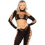 Комплект Leg Avenue Seamless Cut-Out Crop Top And Legging, чорний: топ + легінси - Фото №5