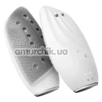 Щетка для лица Geske Sonic Thermo Facial Brush & Face-Lifter 8 in 1, белая - Фото №1
