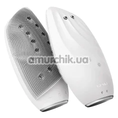 Щітка для обличчя Geske Sonic Thermo Facial Brush & Face-Lifter 8 in 1, біла - Фото №1