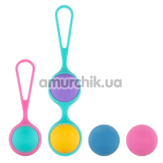 Набір вагінальних кульок PMV20 Vita Kegelball Set, райдужний - Фото №1