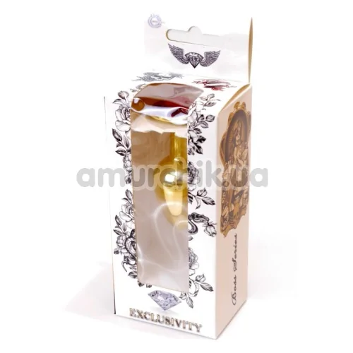 Анальна пробка з червоним кристалом Exclusivity Jewellery Gold Plug, золота