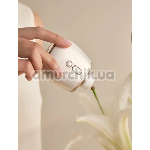 Симулятор орального сексу для жінок з електростимуляцією BeYourLover Aromia, білий