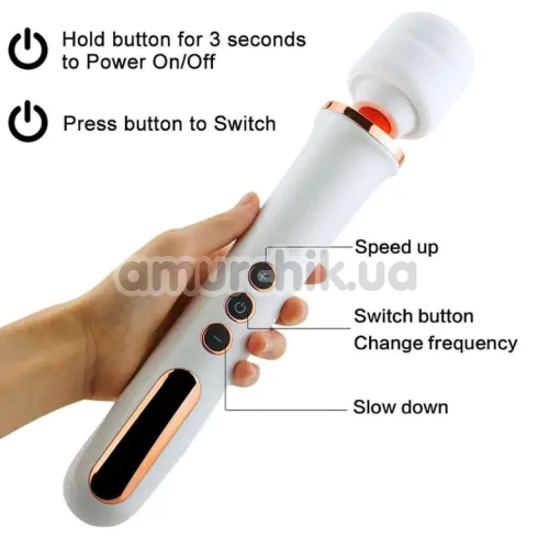 Универсальный вибромассажер Boss Series Wand Super Powerful 10 Function, черный