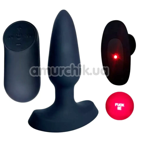 Анальная пробка с вибрацией Passion Play Fuck Me Vibrating Laser Anal Plug S, черная - Фото №1